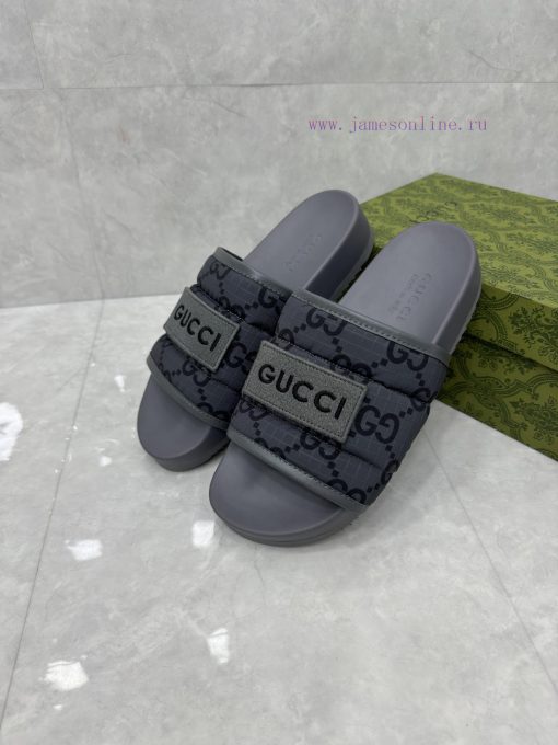 P unisex GG slippersThis slipper is made of GG polyester fiber and features a Gucci label on3io9unau - Image 6