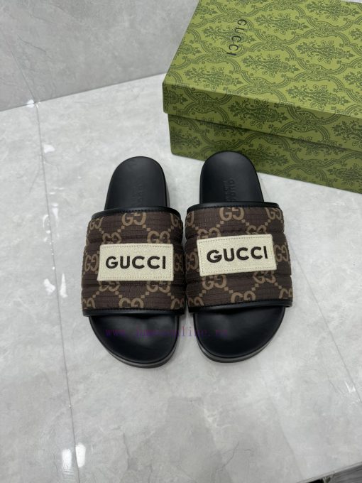 P unisex GG slippersThis slipper is made of GG polyester fiber and features a Gucci label onhzotq42b - Image 3