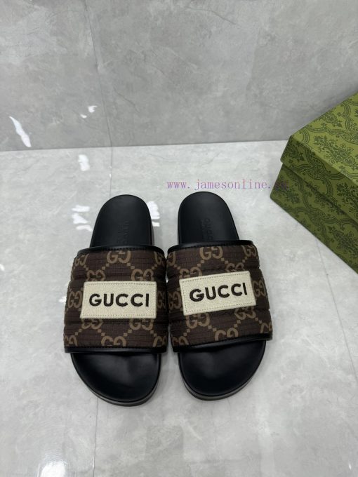 P unisex GG slippersThis slipper is made of GG polyester fiber and features a Gucci label onhzotq42b - Image 8