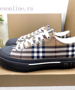 BBR 2023 New Vintage plaid cotton sports couple styleUpper made of 95% cotton and 5% calf lecz1co4ud