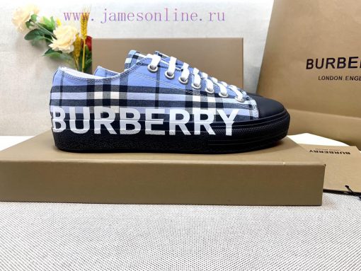 BURBERRY is the most. YB development in the market Plaid cotton sports shoes with vibrant de6jlnt2rp - Image 4