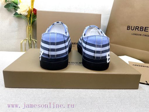 BURBERRY is the most. YB development in the market Plaid cotton sports shoes with vibrant de6jlnt2rp - Image 5