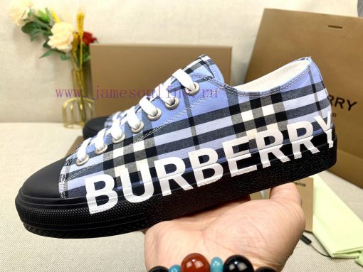 BURBERRY is the most. YB development in the market Plaid cotton sports shoes with vibrant de6jlnt2rp - Image 7
