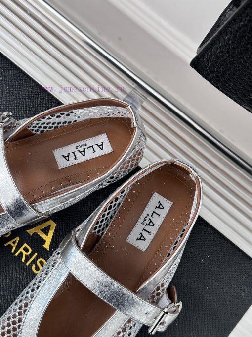AlAIA | Alaia 23S New Retro ProductMesh Mary Jane shoes ballet shoesFull of girlish style, wigntb18z - Image 9