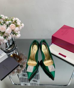 Valentino 2023 Spring/Summer New Silk High Heels Single Shoes————————————The upgraded and sm9mhfy8yh