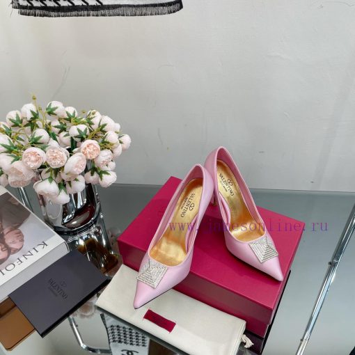 Valentino 2023 Spring/Summer New Silk High Heels Single Shoes————————————The upgraded and sm2ji77wde - Image 10