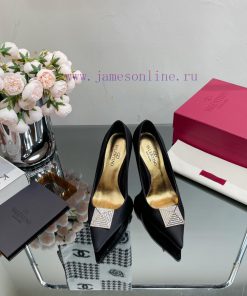 Valentino 2023 Spring/Summer New Silk High Heels Single Shoes————————————The upgraded and sm41z7nkg5
