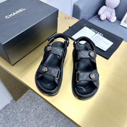 Crown Top Purchasing Edition ️ CHANEL 2022 Spring/Summer Latest Season Double C Velcro Casuazsssww23 - Image 4