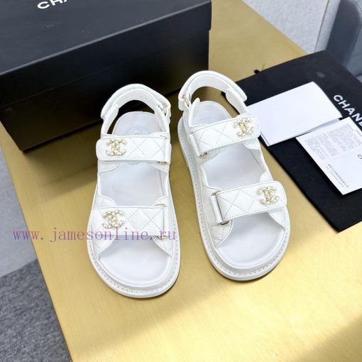 Crown Top Purchasing Edition ️ CHANEL 2022 Spring/Summer Latest Season Double C Velcro Casuab46x7ytn - Image 5