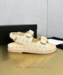 Crown Top Purchasing Edition ️ CHANEL 2022 Spring/Summer Latest Season Double C Velcro Casua1p4l7mz9