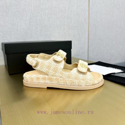 Crown Top Purchasing Edition ️ CHANEL 2022 Spring/Summer Latest Season Double C Velcro Casua1p4l7mz9