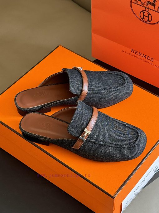 hermes ss24 new arrival～H Home 2024 Spring/Summer Mueller Slippers New ProductH's round heady2u3ryt7 - Image 2