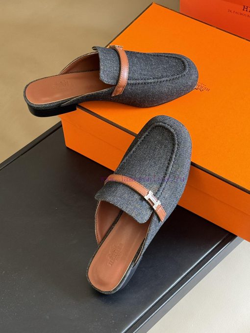 hermes ss24 new arrival～H Home 2024 Spring/Summer Mueller Slippers New ProductH's round heady2u3ryt7 - Image 4