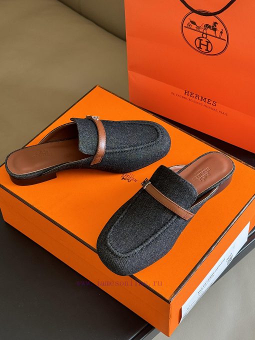 hermes ss24 new arrival～H Home 2024 Spring/Summer Mueller Slippers New ProductH's round heady2u3ryt7 - Image 5