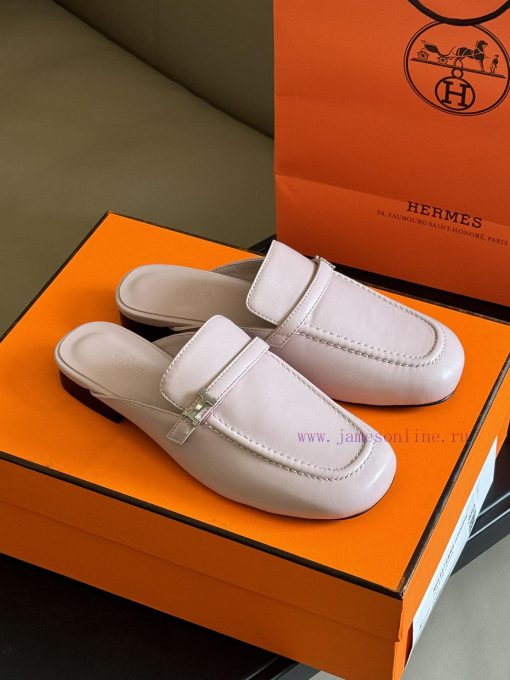 hermes ss24 new arrival～H Home 2024 Spring/Summer Mueller Slippers New ProductH's round head4teruqay - Image 2