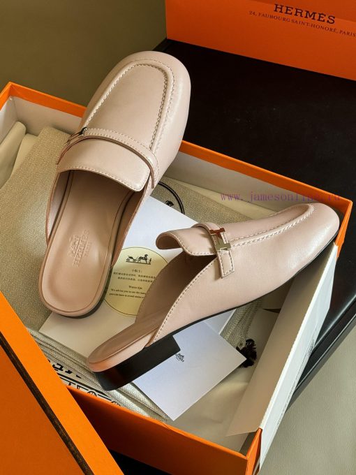 hermes ss24 new arrival～H Home 2024 Spring/Summer Mueller Slippers New ProductH's round head4teruqay - Image 6