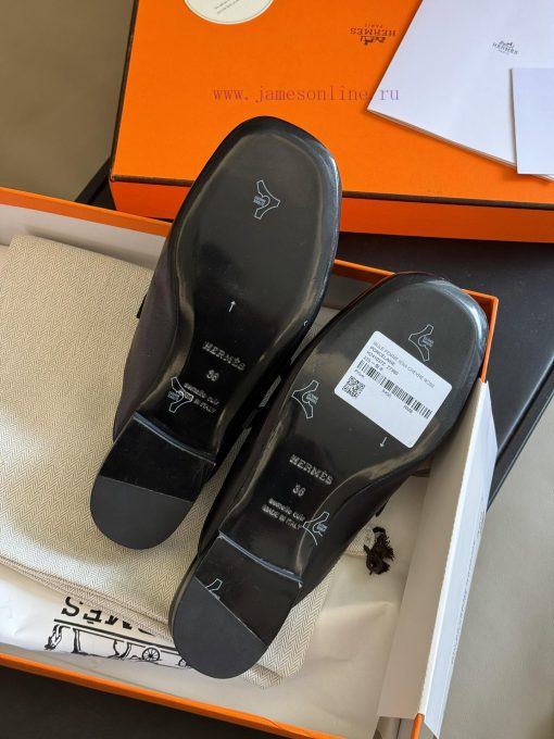 hermes ss24 new arrival～H Home 2024 Spring/Summer Mueller Slippers New ProductH's round headdq6hf786 - Image 7