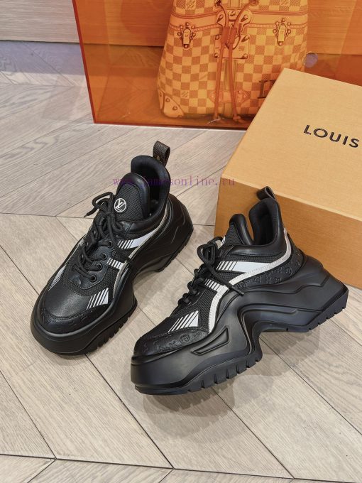 High qualityLouis Vuitton Trainer Embossed Color blocked Fashion Versatile Low cut Casual Bopk0wk6w2 - Image 5