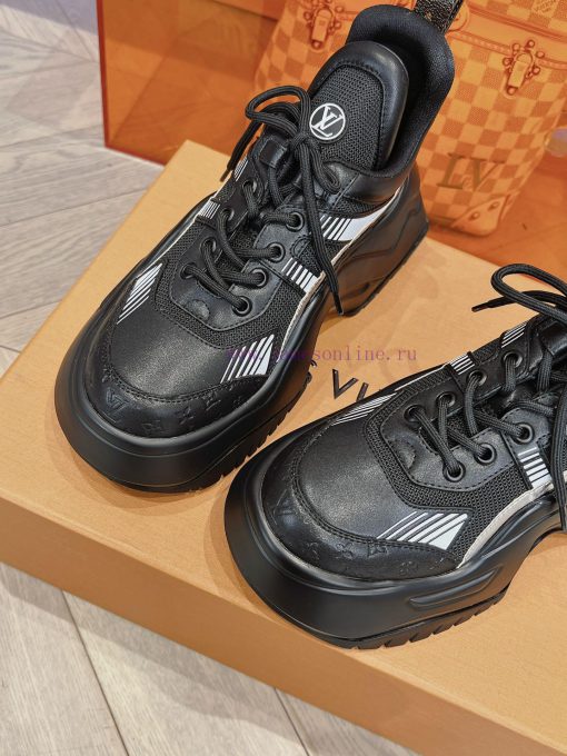 High qualityLouis Vuitton Trainer Embossed Color blocked Fashion Versatile Low cut Casual Bopk0wk6w2 - Image 8