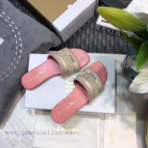 Flat bottomed 240/thick heelDior DWAY early spring new one-piece women's shoes CD letter lognqj6axa6 - Image 5