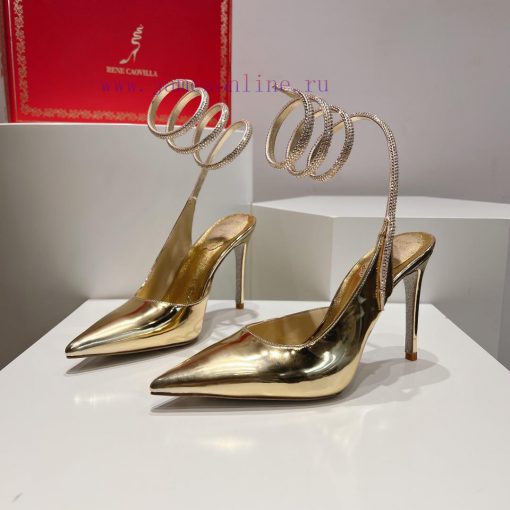 Top version𝐑𝐞𝐧𝐞𝐂𝐚𝐨𝐯𝐢𝐥𝐥𝐚 | 2024 𝐬𝐬𝐬𝐬𝐬 CLEO series, women's high heels with snake shaped headbwd2m1ury - Image 3