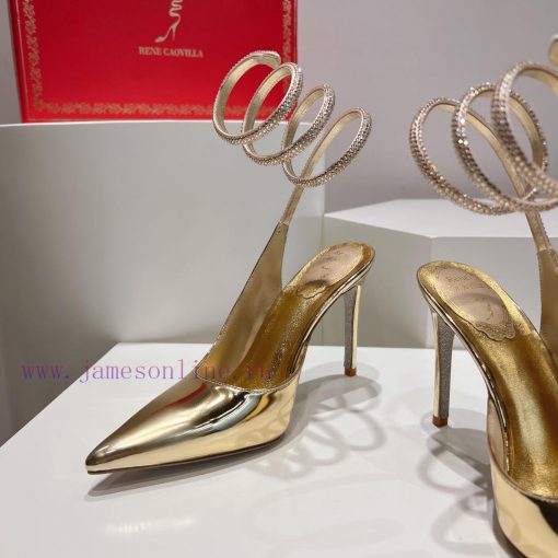 Top version𝐑𝐞𝐧𝐞𝐂𝐚𝐨𝐯𝐢𝐥𝐥𝐚 | 2024 𝐬𝐬𝐬𝐬𝐬 CLEO series, women's high heels with snake shaped headbwd2m1ury - Image 5