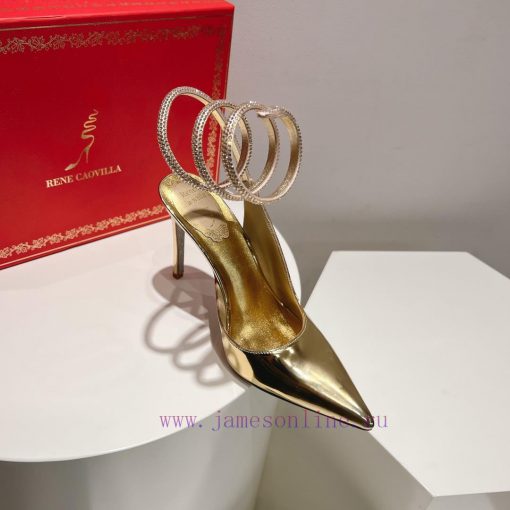 Top version𝐑𝐞𝐧𝐞𝐂𝐚𝐨𝐯𝐢𝐥𝐥𝐚 | 2024 𝐬𝐬𝐬𝐬𝐬 CLEO series, women's high heels with snake shaped headbwd2m1ury - Image 6