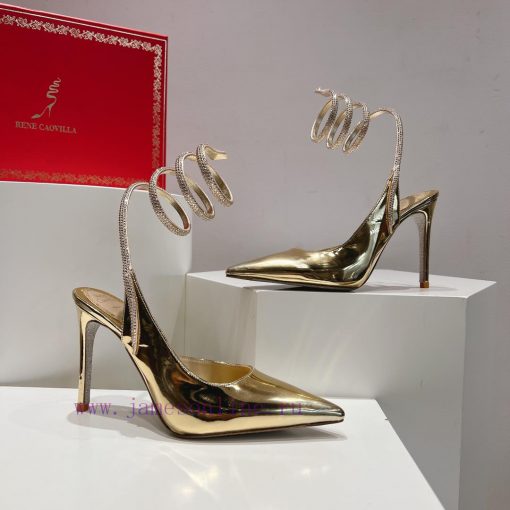 Top version𝐑𝐞𝐧𝐞𝐂𝐚𝐨𝐯𝐢𝐥𝐥𝐚 | 2024 𝐬𝐬𝐬𝐬𝐬 CLEO series, women's high heels with snake shaped headbwd2m1ury - Image 7
