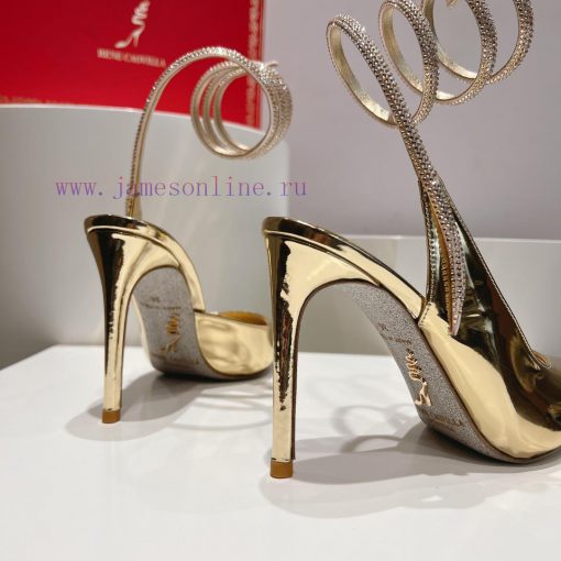 Top version𝐑𝐞𝐧𝐞𝐂𝐚𝐨𝐯𝐢𝐥𝐥𝐚 | 2024 𝐬𝐬𝐬𝐬𝐬 CLEO series, women's high heels with snake shaped headbwd2m1ury - Image 8