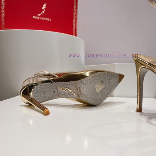 Top version𝐑𝐞𝐧𝐞𝐂𝐚𝐨𝐯𝐢𝐥𝐥𝐚 | 2024 𝐬𝐬𝐬𝐬𝐬 CLEO series, women's high heels with snake shaped headbwd2m1ury - Image 9