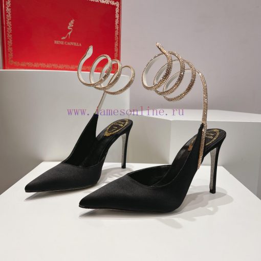 Top version𝐑𝐞𝐧𝐞𝐂𝐚𝐨𝐯𝐢𝐥𝐥𝐚 | 2024 𝐬𝐬𝐬𝐬𝐬 CLEO series, women's high heels with snake shaped headb9mjedj6q - Image 3
