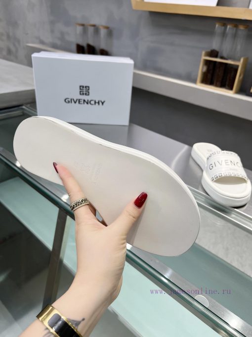 p. GIVENCHY/Givenchy open toed sandals for spring/summer 2024, with brand logo and original cq6sbbfb - Image 7