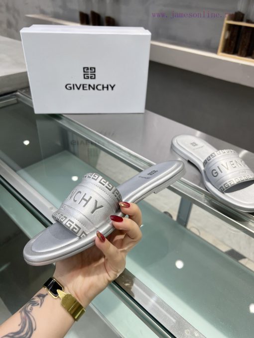 p. GIVENCHY/Givenchy open toed sandals for spring/summer 2024, with brand logo and original b9vue1i0 - Image 7