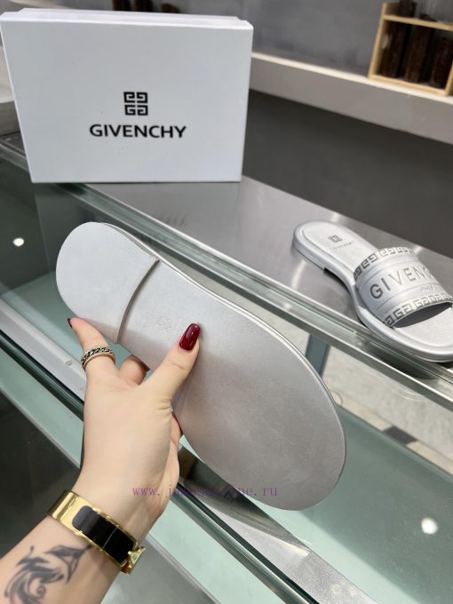 p. GIVENCHY/Givenchy open toed sandals for spring/summer 2024, with brand logo and original b9vue1i0 - Image 8