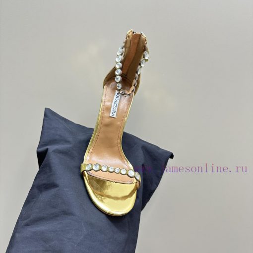 AQUAZZURA Golden Pineapple 2024 𝐒𝐒𝐧𝐞𝐰 Spring/Summer New Edition Aquazzura/Pineapple, belovedh19ajxfd - Image 9