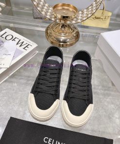 Celine 2024 Spring/Summer New Collection: Splicing Leather Triumphal Arch Logo Biscuit Flat r0nwzm1e