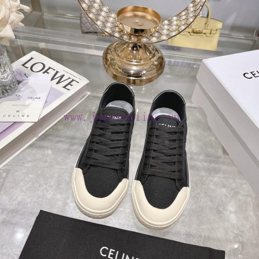 Celine 2024 Spring/Summer New Collection: Splicing Leather Triumphal Arch Logo Biscuit Flat r0nwzm1e