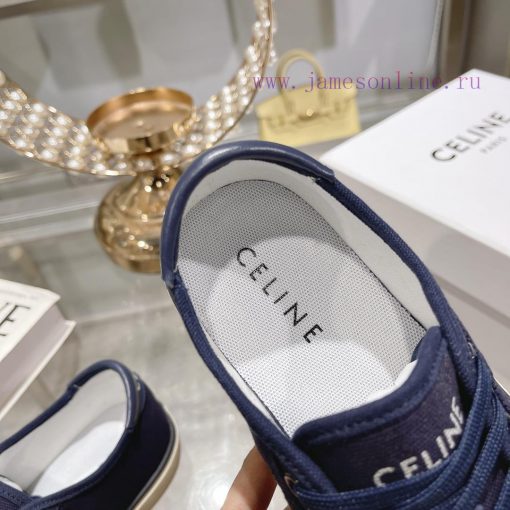 Celine 2024 Spring/Summer New Collection: Splicing Leather Triumphal Arch Logo Biscuit Flat 9nvz8v1q - Image 8