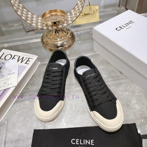 Celine 2024 Spring/Summer New Collection: Splicing Leather Triumphal Arch Logo Biscuit Flat r0nwzm1e - Image 3