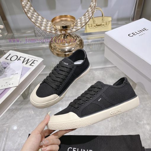 Celine 2024 Spring/Summer New Collection: Splicing Leather Triumphal Arch Logo Biscuit Flat r0nwzm1e - Image 6