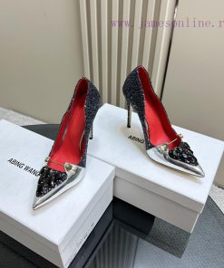 Hot selling ABING WANG rhinestone high heelsOn the basis of this, sparkling crystal embellisy2sc00yr