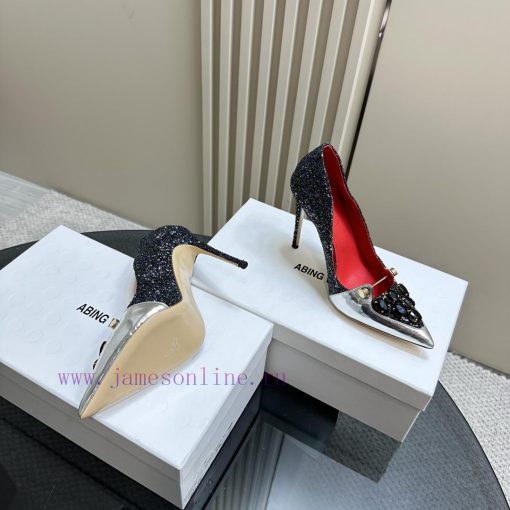Hot selling ABING WANG rhinestone high heelsOn the basis of this, sparkling crystal embellisy2sc00yr - Image 3