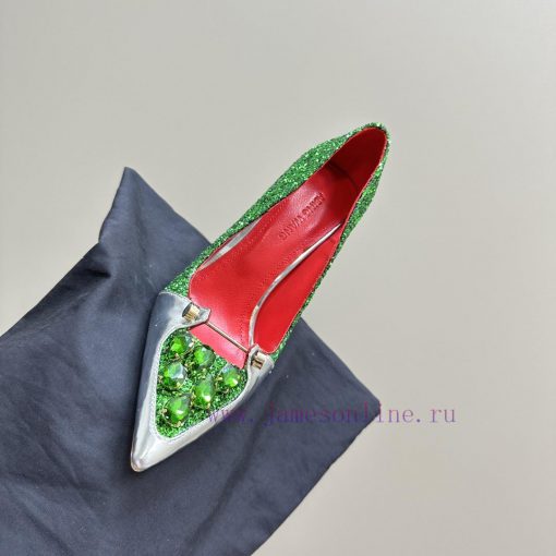 Hot selling ABING WANG rhinestone high heelsOn the basis of this, sparkling crystal embellis6yxr4ouz - Image 9
