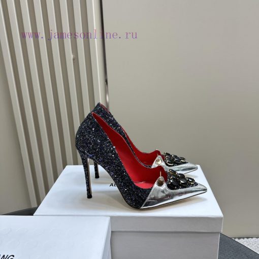 Hot selling ABING WANG rhinestone high heelsOn the basis of this, sparkling crystal embellisy2sc00yr - Image 4
