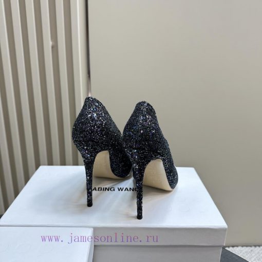 Hot selling ABING WANG rhinestone high heelsOn the basis of this, sparkling crystal embellisy2sc00yr - Image 5