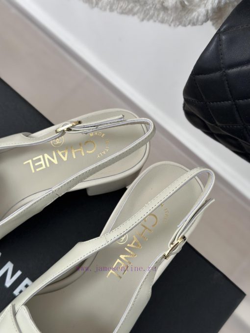 Chanel | Chanel 24C New ProductDouble C thick heel sandals seriesThe shoe upper is made of ifbxw6gqn - Image 9