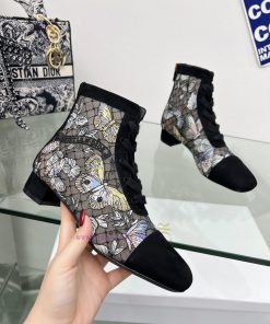 Follow the bootsJ'ADIOR Embroidered Jacquard Mesh Boots Dior 2023 Spring/Summer Latest Color7b70njx1