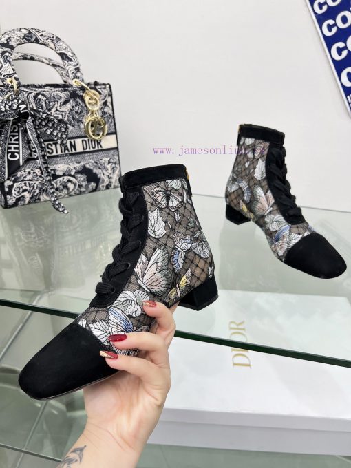 Follow the bootsJ'ADIOR Embroidered Jacquard Mesh Boots Dior 2023 Spring/Summer Latest Color7b70njx1 - Image 3