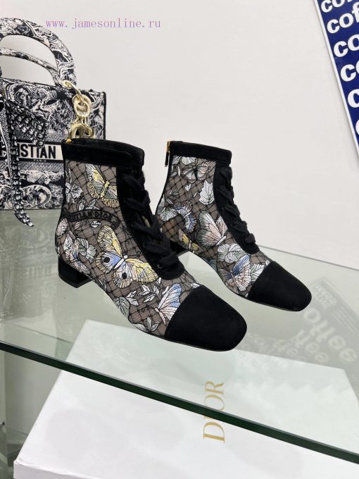 Follow the bootsJ'ADIOR Embroidered Jacquard Mesh Boots Dior 2023 Spring/Summer Latest Color7b70njx1 - Image 6