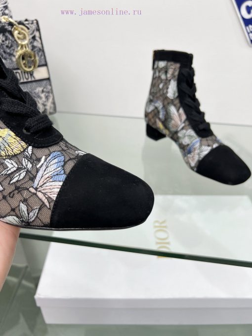 Follow the bootsJ'ADIOR Embroidered Jacquard Mesh Boots Dior 2023 Spring/Summer Latest Color7b70njx1 - Image 8